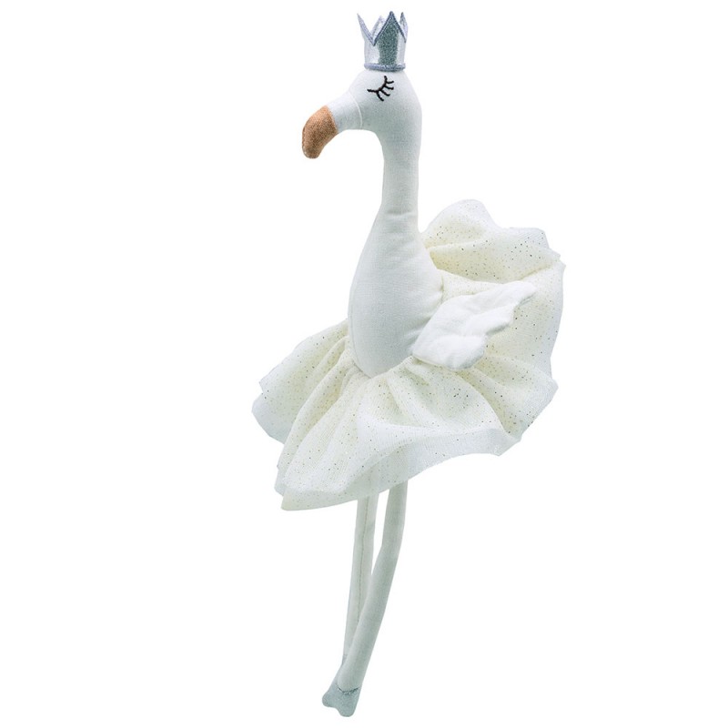 White Wilberry Flamingo soft toy