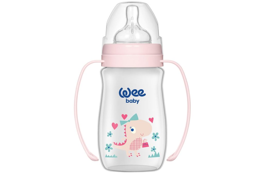 وي بيبي رضاعة الرضاعة كلاسيك برقبة واسعة مع قبضة 250 مل