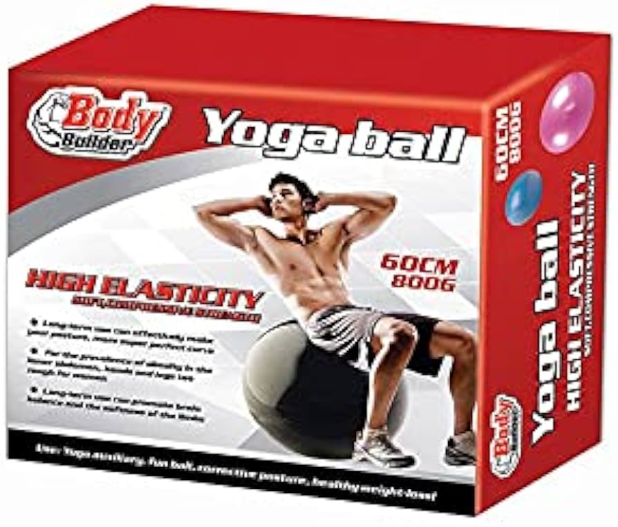 Gym and yoga ball with pump - 60 cm