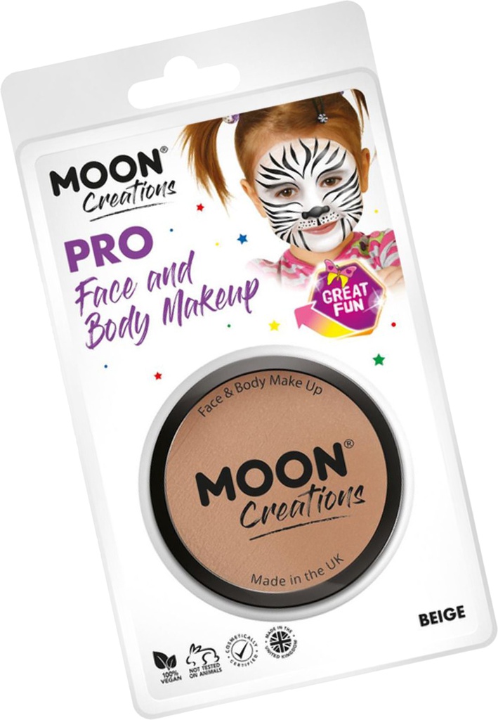 Pro Face Paint Cake Pots -  Beige  ( Clamshell) 