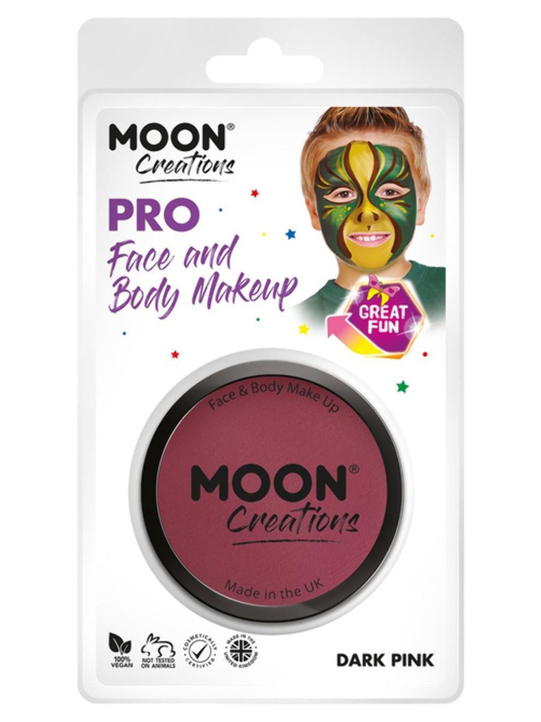 Pro Face Paint Cake Pots -  Dark Pink( Clamshell) 