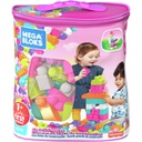 Mega Bloks Building Blocks Bag - 60- Pieces Pink