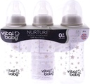 Vital Baby Simple Plastic Feeding Bottle 3 x 250 ml