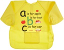 Baby Gem Baby feeding bib with drawings, yellow