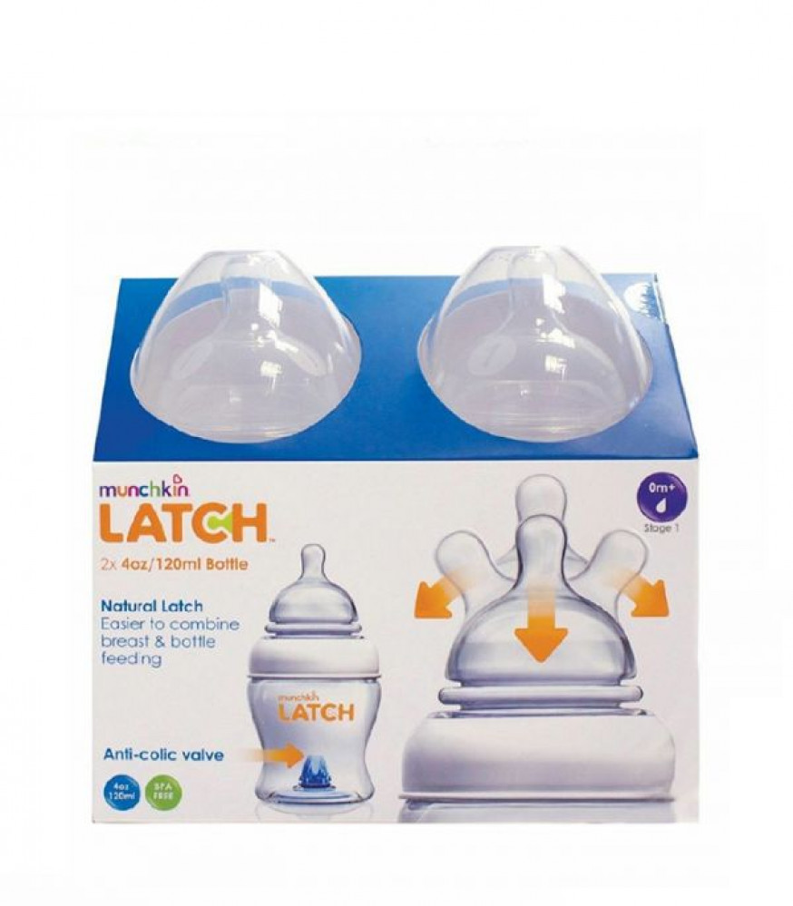 Munchkin LATCH 4oz Bottle 120ML - 2pk