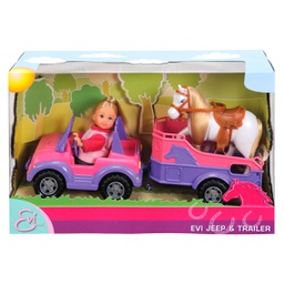 [105737460] Horse and Jeep Trailer Playset - Evy
