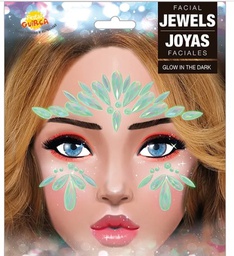 [15827] Glow in the dark face decorative crystals