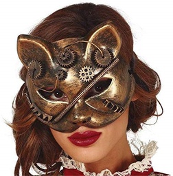[2507] STEAMPUNK CAT MASK PVC