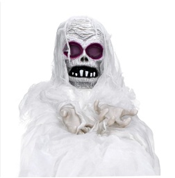 [26374] Skull Necklace with Backlit Skeleton - Halloween