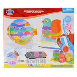 [868-D26] زخرفة وتلوين طقم بشكل الاسماك