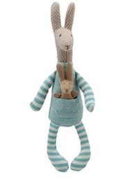 [WB004332] Blue Wilberry Kangaroo knit