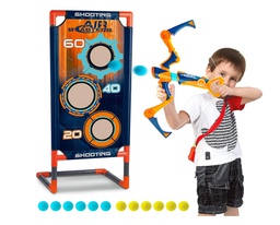 [Q7709] power air blasters bow gun + cloth target with 12 bullet