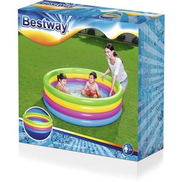[26-51117] Colorful inflatable pool 4 rings