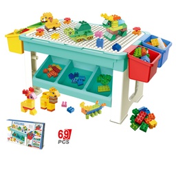 [LS-BLC-AT] Little Story 3 in 1 Activity Table - 69 Pieces