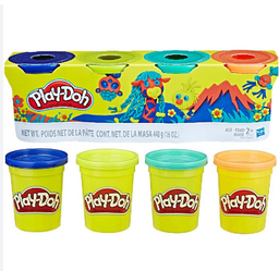 [HPDE4867ES0] Set of 4 Colors Play-Doh Play Dough