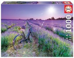 [19255] Bicycle in a Lavender Field Puzzle 1000 Pieces