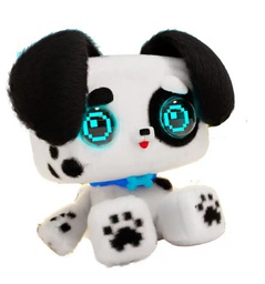 [ELO-PIX001-BL] Pixel Hugs Electronic Stuffed Toy Black/White