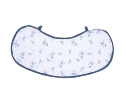 [MCY23208] MyCey Muslin bib / burp cloth- starbird blue