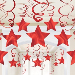 [674474.40] hanging spiral stars decoration