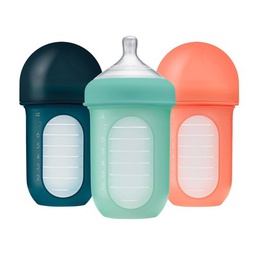 [B11341] Boon -NURSH 8oz Bottle 3pk - MonoChrome