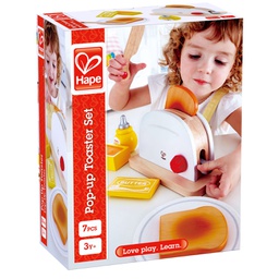 [E3148] Hipp wooden toaster set-kids play kitchen gadgets